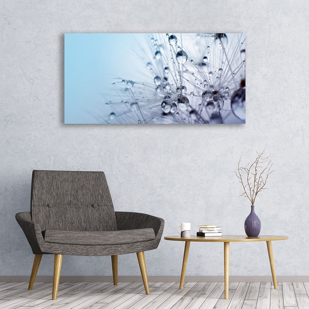 Glasbilder 120x60 Wandbild Druck auf Glas Pusteblume Pflanzen
