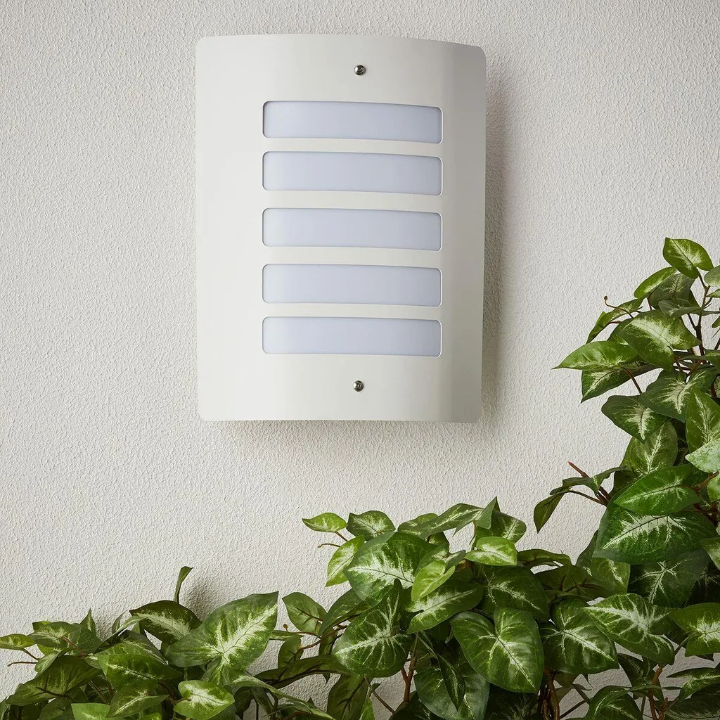 Applique Murale E27 Brilliant Todd en Métal Blanc Finition Mate