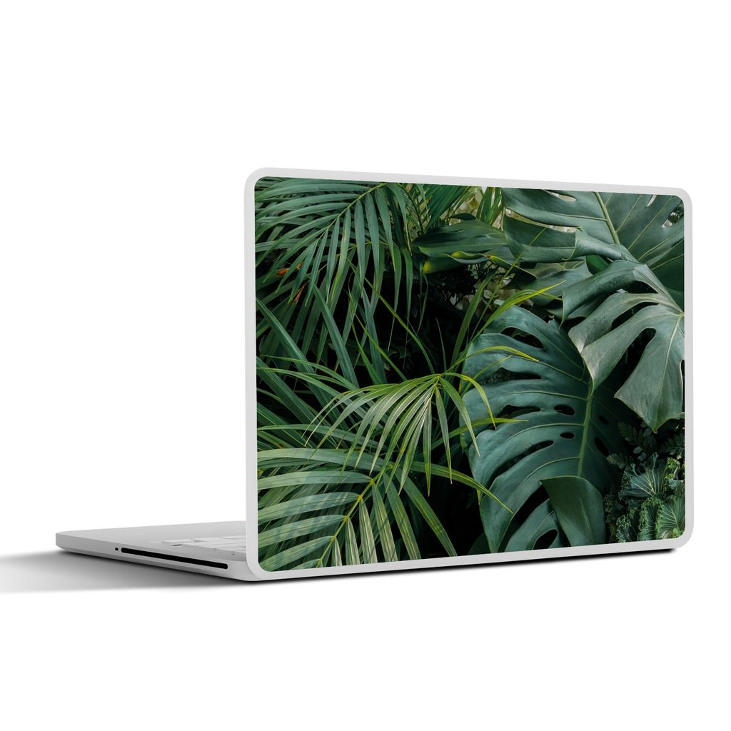 MuchoWow Laptop Aufkleber Sticker Cover Pflanzen - Dschungel - Blätter - Tropisch 31x22.5 cm - Laptop-Deko