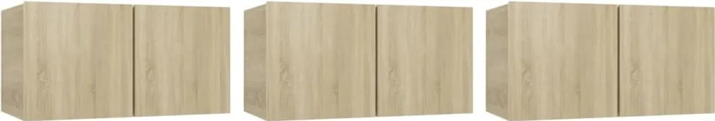 Meubles TV Muraux Chêne Sonoma 60x30x30 cm - Aménagement Salon Moderne