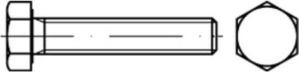 Reyher Sechskantschrauben DIN 933 A 2 M 36 x 110 A 2 (5 Stück)