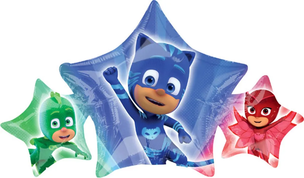 Ballon PJ Masks en aluminium multicolore 43x22 cm - Déco de fête enfant