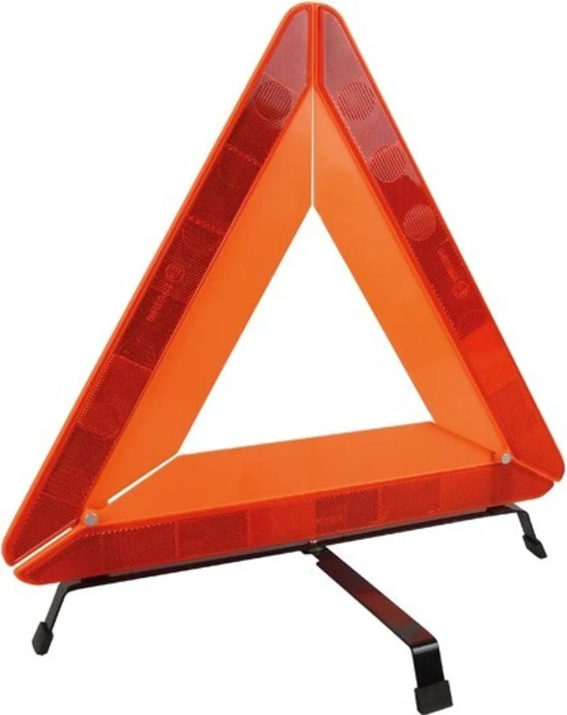 Triangolo Segnalazione Pesante Omologato E4 42x36 Rosso per Auto e Camion