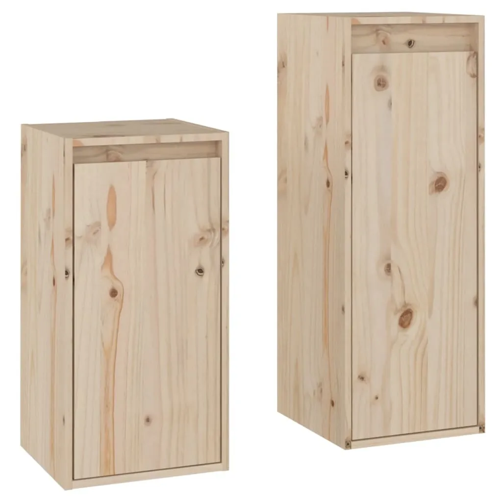 Offerta Set 2 Mobili TV in Pino Massiccio | Qualità al Giusto Prezzo