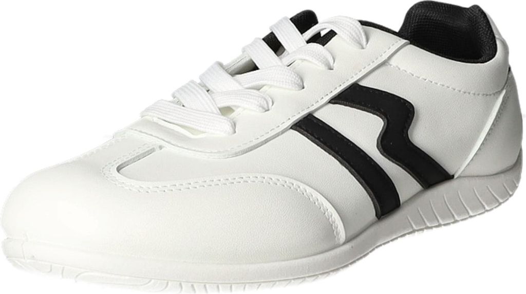 Sneakers Damen-Sneaker Weiß-Schwarz, Farbe:weiß, EU Größe:39