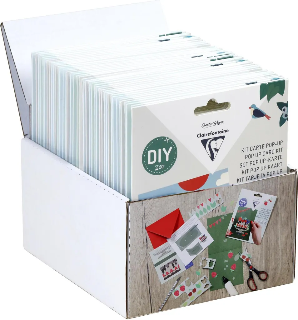 Lot de 30 Cartes avec Enveloppes pour Invitations et Vœux Pop-Up