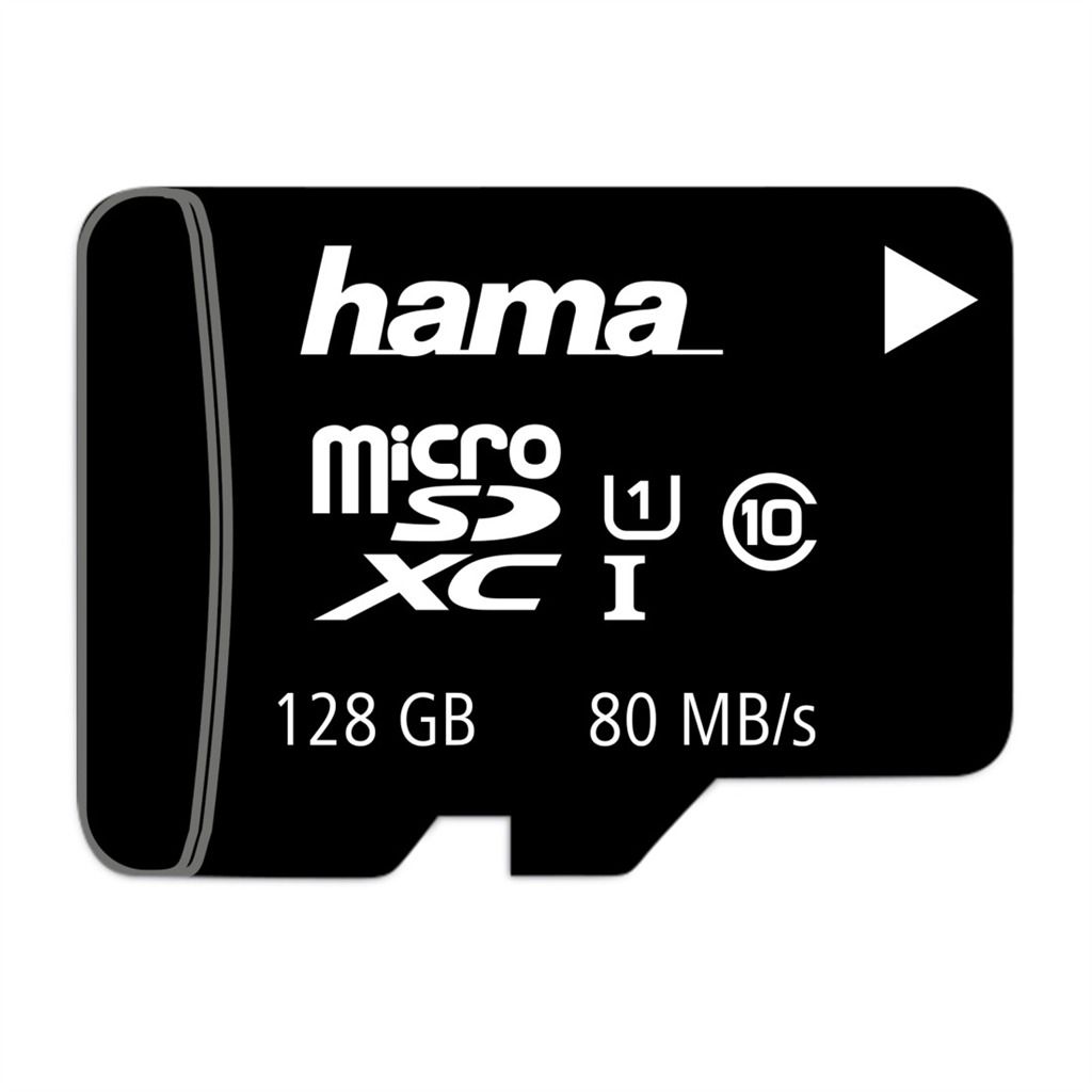 Scheda MicroSDXC Hama 128 GB, Classe 10, UHS-I, Fino A 80 MB/s - Con Adattatore SD Incluso