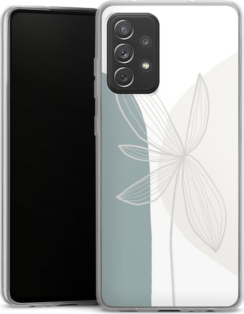 DeinDesign Slim Hülle für Samsung Galaxy A72 Silikon Case Ultra Dünn Handyhülle Blume Boho Pastell