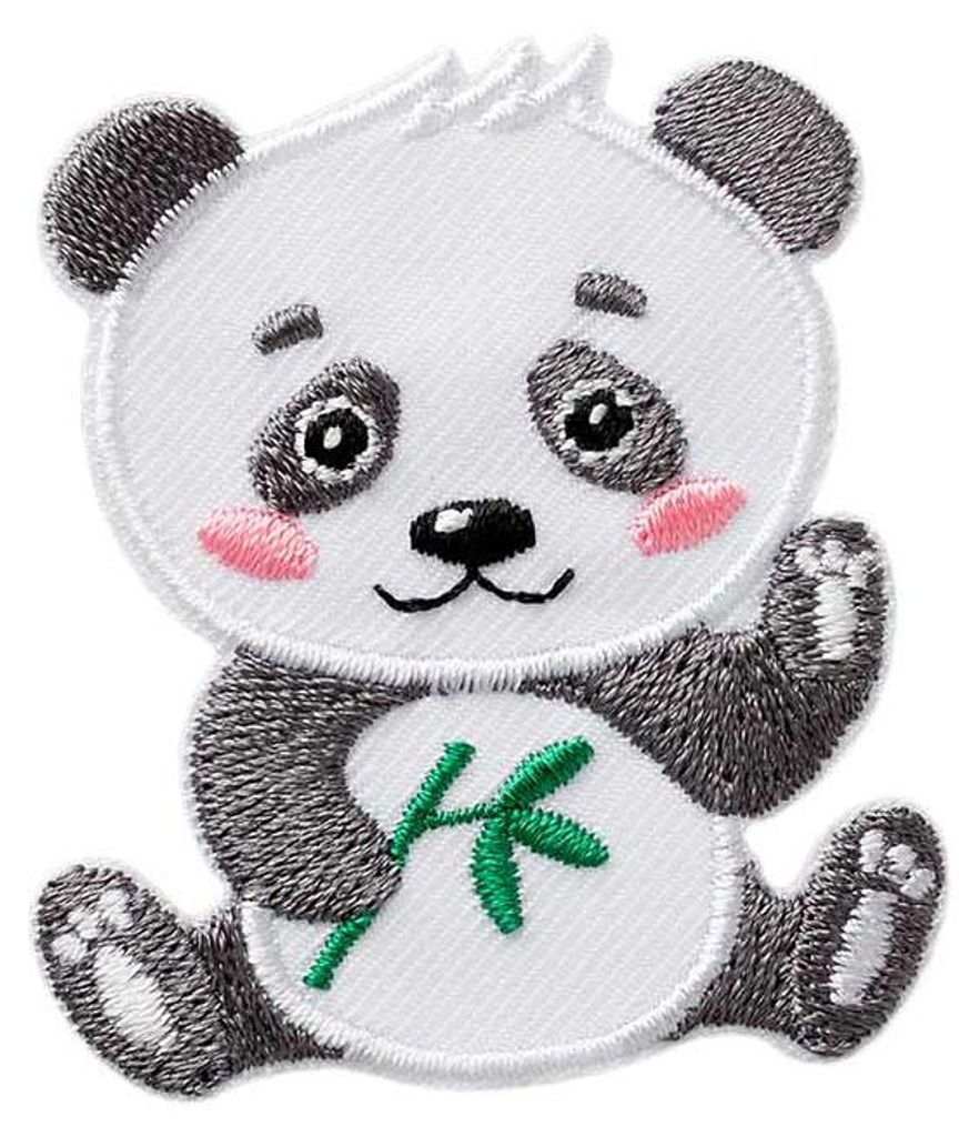 Panda Tier - Aufnäher, Bügelbild, Aufbügler, Applikationen, Produktbild 