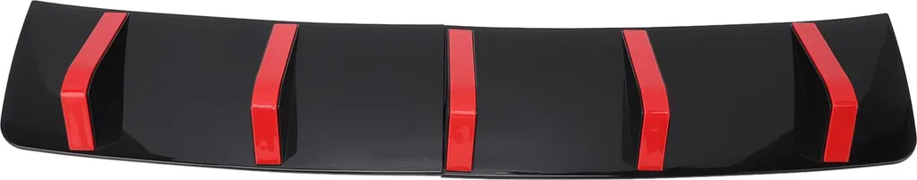 Protection de pare-chocs arrière 33 pouces aileron requin noir et rouge