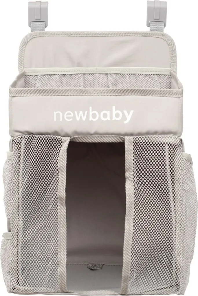 Organiseur de Berceau Gris Multi-Poches TinyTidy en Tissu Robuste