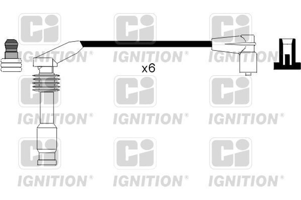 QUINTON HAZELL XC670 Zündkabelsatz Zündleitungssatz für OPEL Calibra A (C89) Vectra A Limousine (J89) Vectra A CC (J89) für VAUXHALL