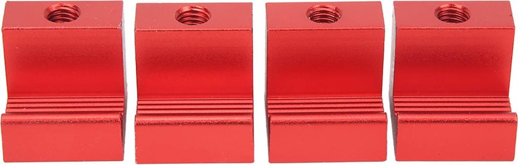 4PCS Pickup Truck Werkzeugkasten Zurrgurt J Haken Montagesatz Aluminium Edelstahl Universalteile Rot