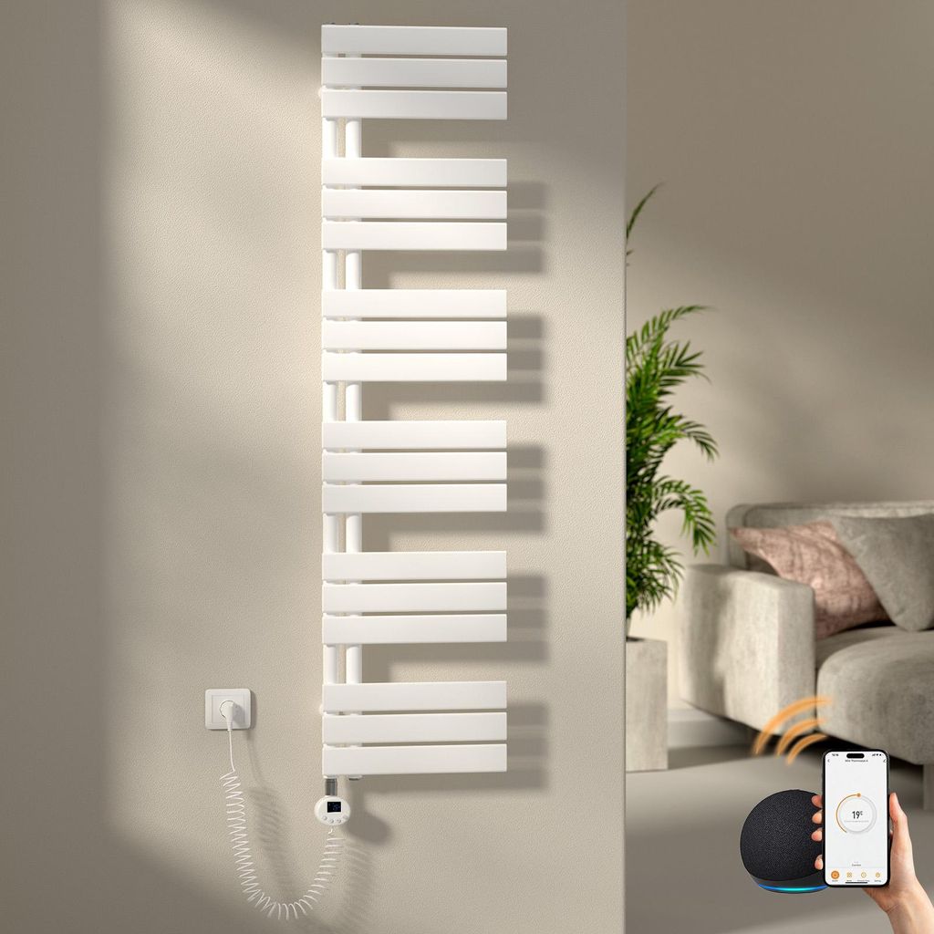S'AFIELINA 1599x400mm Scaldasalviette elettrico bagno WiFi, Immagine del prodotto 