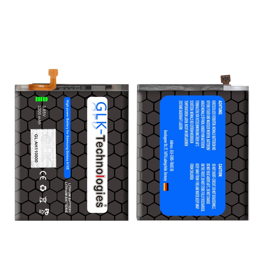 GLK Akku für Samsung Galaxy A 10 e A20e SM-A202F | EB-BA202ABU Batterie Ohne Set
