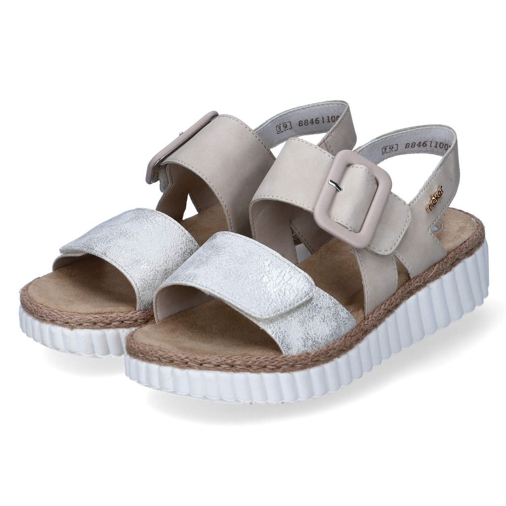 Rieker Sandalen Plat  Sandalen Plat - beige - Maat 41 Produktbild 