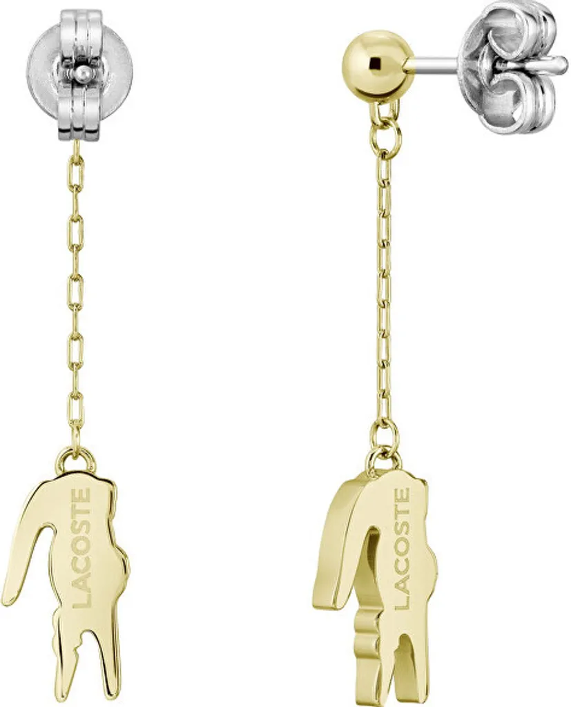 Boucles d'oreilles plaquées or pendentif crocodile Crocodile 2040472