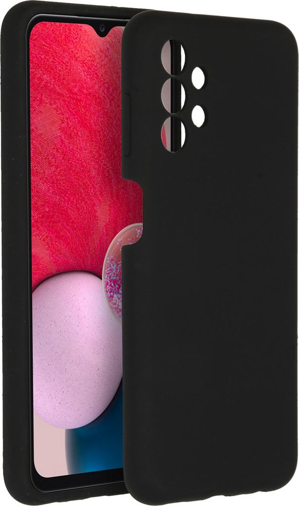 Accezz Liquid Silikoncase Samsung Galaxy A13 (4G) - Schwarz