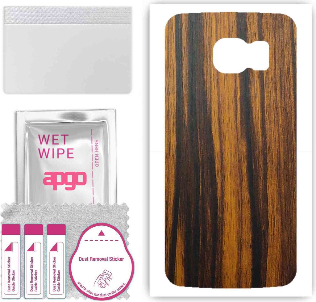 apgo Rückseite Schutzfolie, Skin, kompatibel mit Samsung Galaxy S6 G920, Hinten Displayschutzfolie aus Vinylfolie, kratzfest, einfache Montage - T...