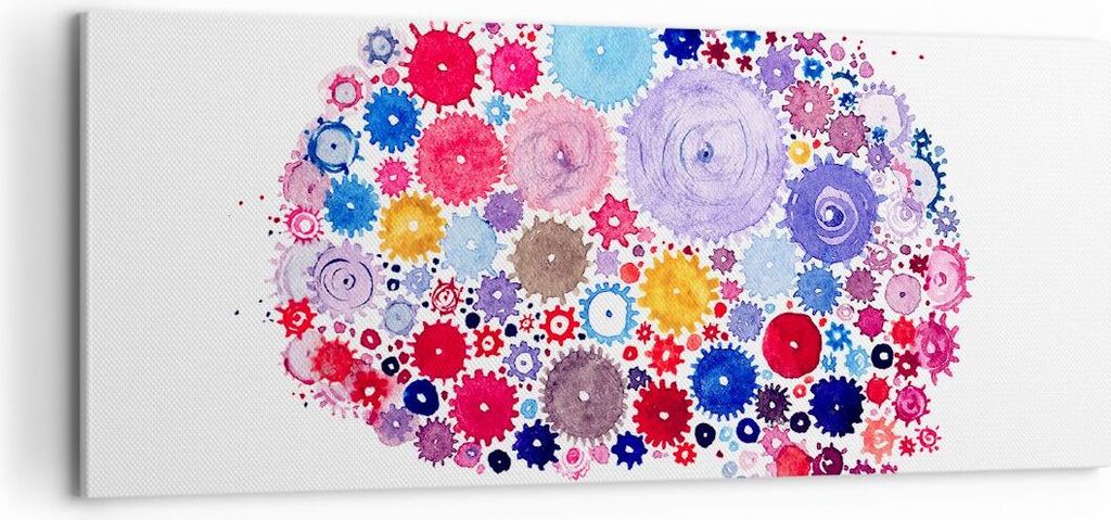 Bild auf Leinwand - Leinwandbild - Gehirn Innovation Inspiration - 100x40cm - Wand Bild - Wanddeko - Leinwanddruck - Bilder - Kunstdruck - Wanddeko...