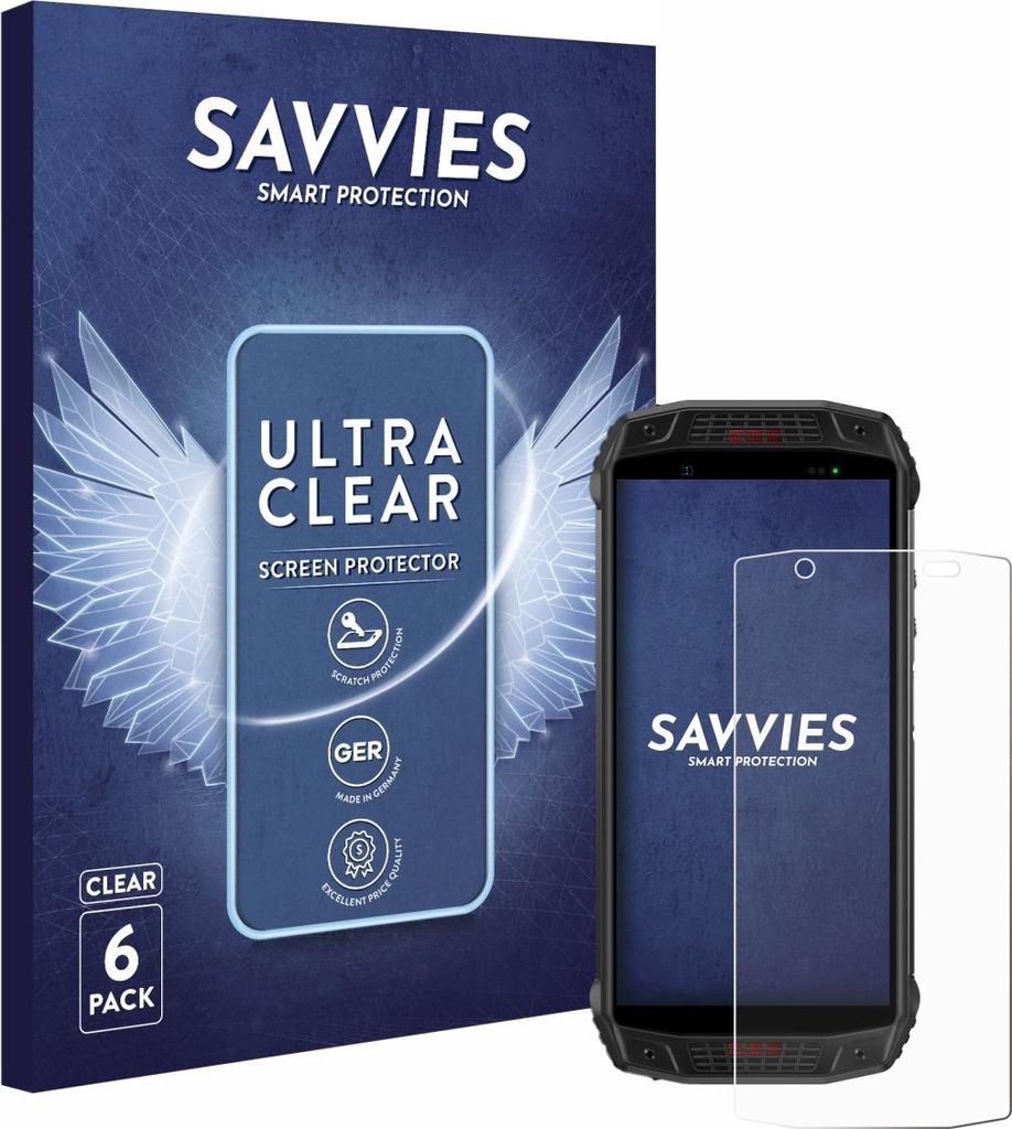 6x Für Ulefone Armor 15 Schutzfolie Savvies Displayschutz Display Schutz Folie Klar Transparent