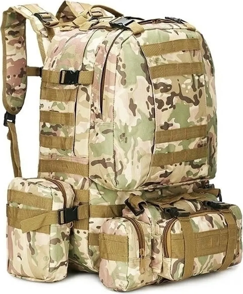 Sac à dos militaire 50L robuste fini le mal de dos en randonnée GOT K403F