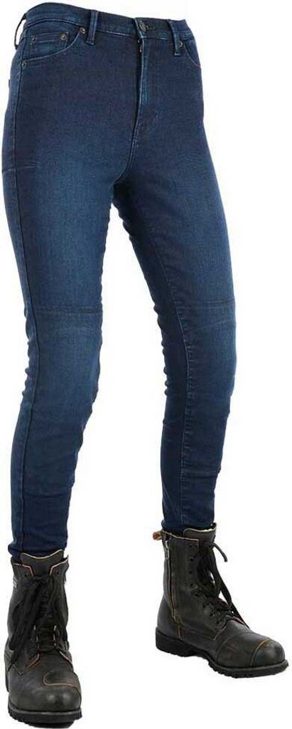 Oxford Hose Oa Jeggings Damen Blau Kurz Gr. 16