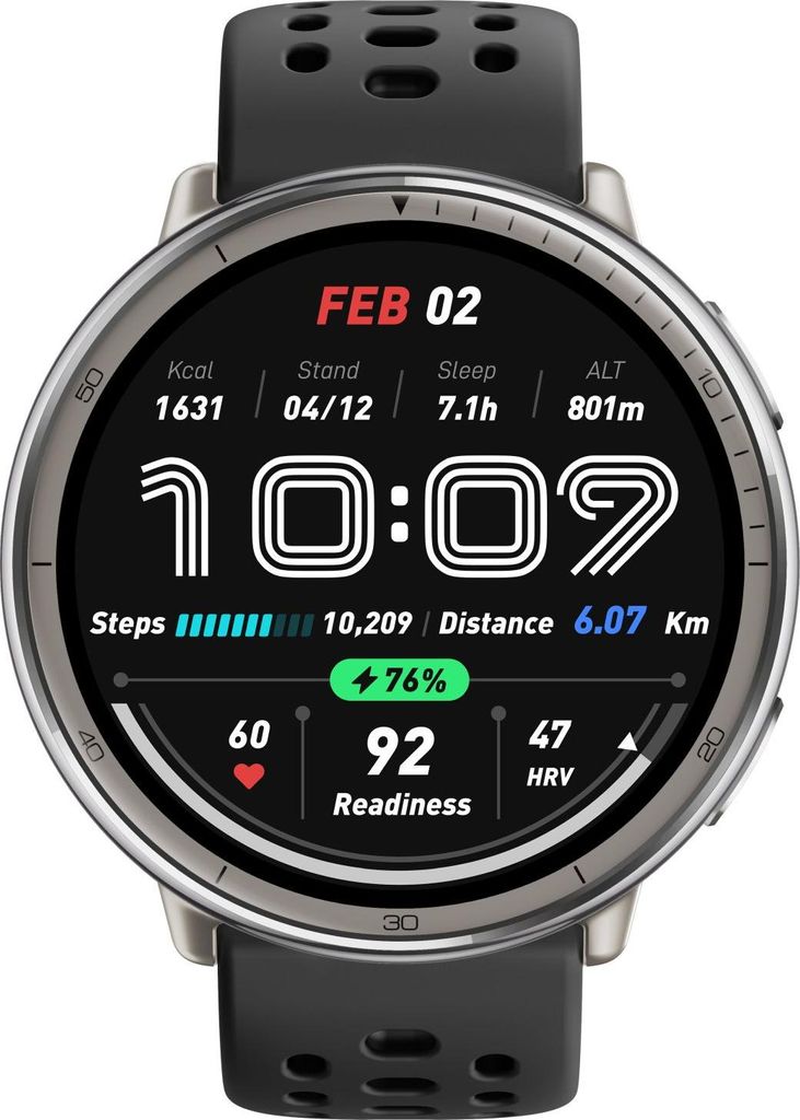 Amazfit Active 2 Round Black Sport Silicone Obrázek produktu 