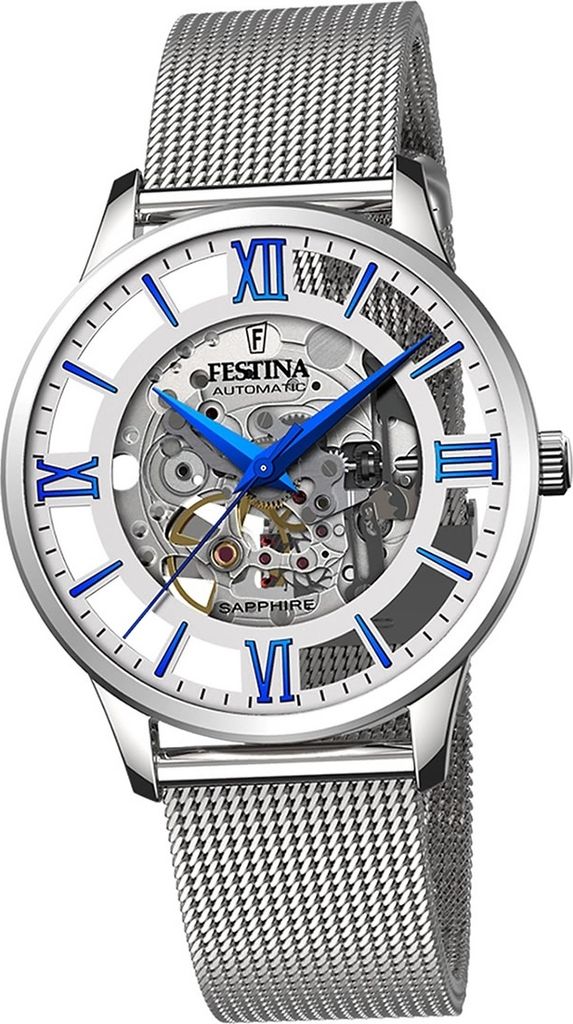 Festina Edelstahl Herren Uhr Armbanduhr silber Elegant D2UF20534/1
