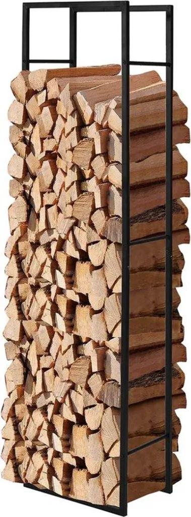 Stockage bois de chauffage vertical 45x30x170 cm pour poêle et foyer