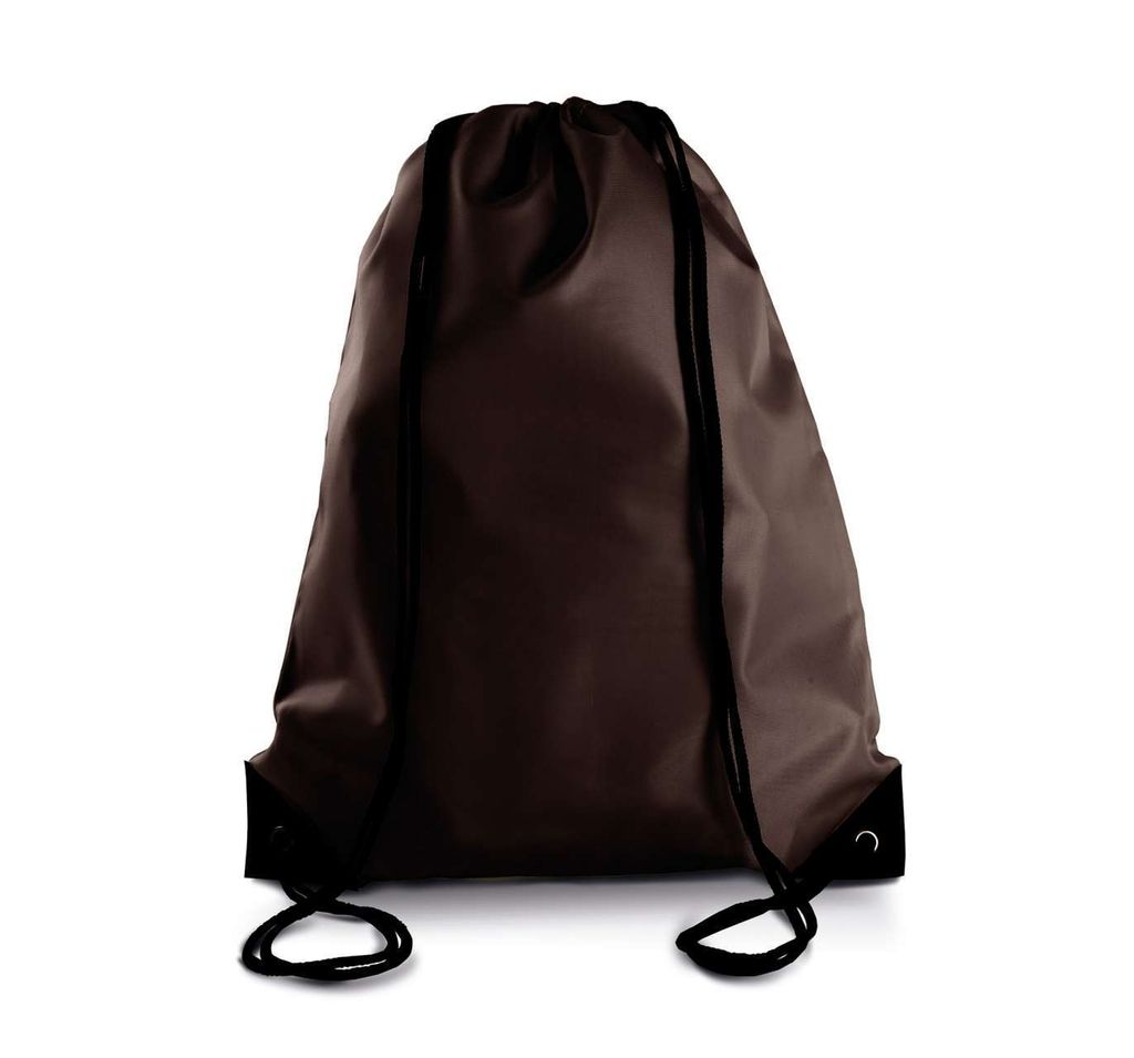 Kimood Turnbeutel Kordelzug Rucksack Drawstring Rucksackbeutel, Größe:U, Farbe:Chocolate