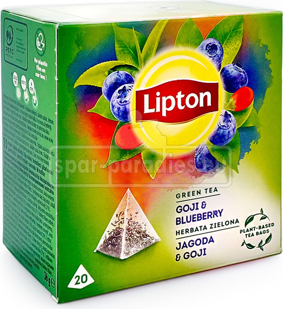 Lipton Grüner Tee Goji & Blueberry, 20er Pack