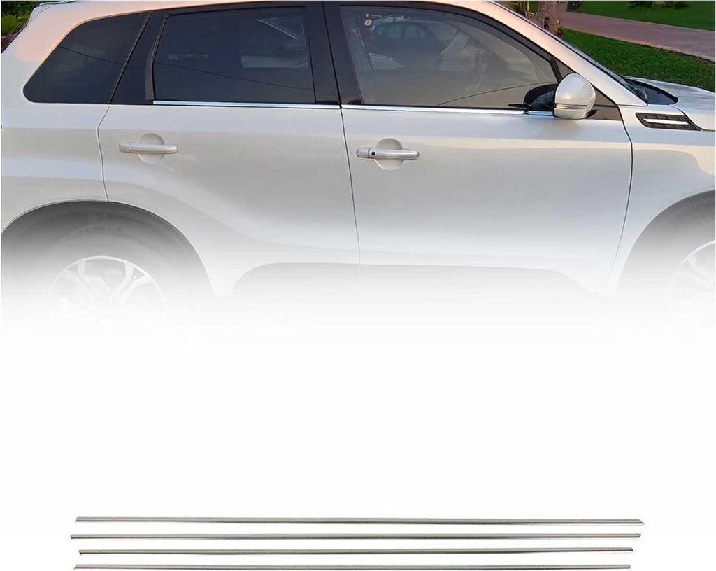 Listwy okienne do Suzuki Vitara 2015-2025 stal nierdzewna Zdjęcie produktu 