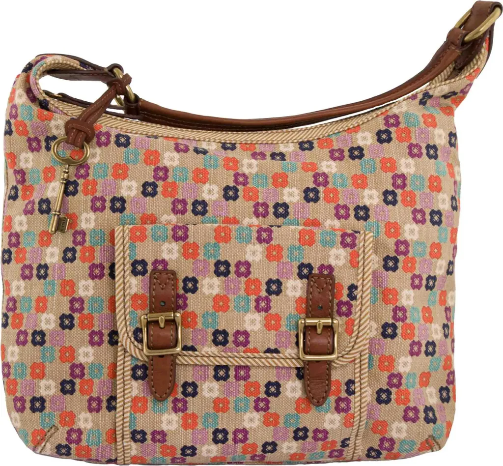 Optimisez votre rangement avec le sac Fossil Tate Hobo floral et spacieux