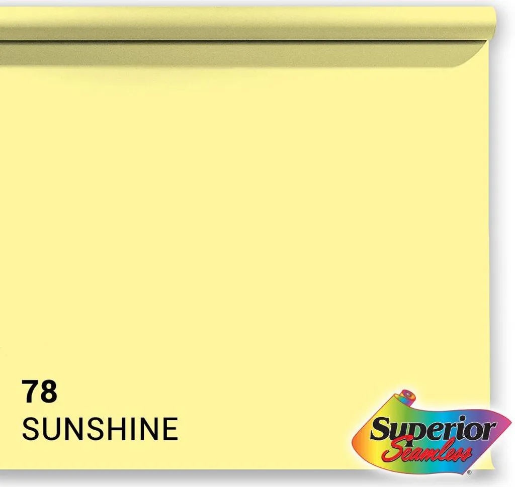Papier de fond supérieur 78 Soleil 1,35 x 11m pour studio photo pro