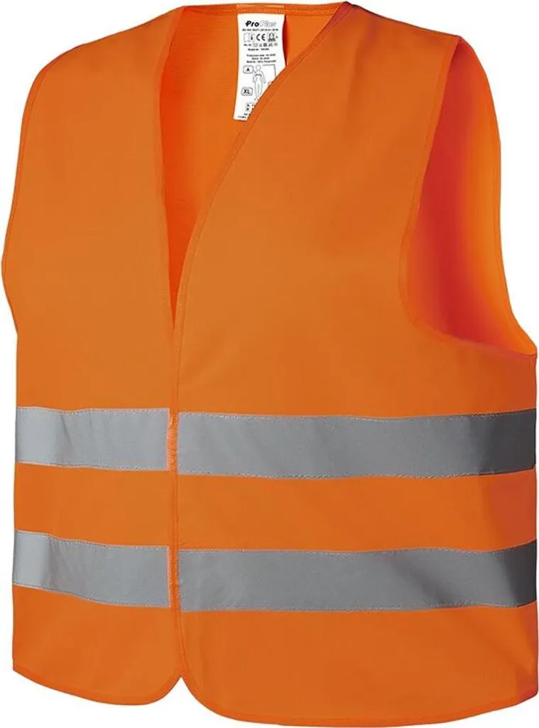 IWH 453503 Gilet Alta Visibilità Arancione Certificato EN 471 Professionale