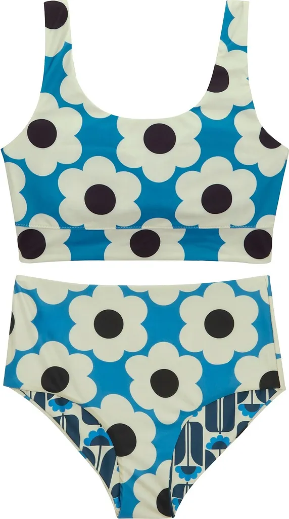 Ensemble Bikini Confortable et Réversible Regatta Orla Kiely 44 Bleu