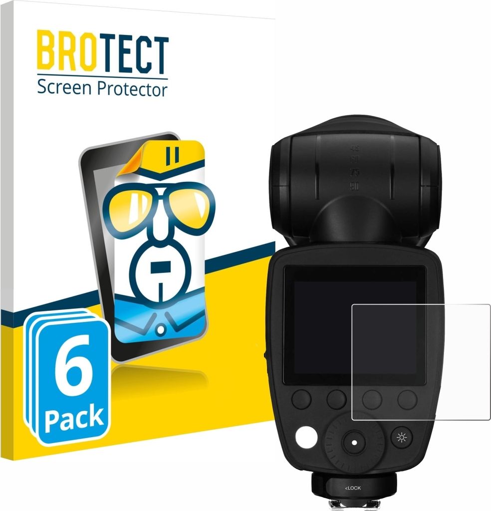 6x Für Profoto A10 Schutzfolie BROTECT Displayschutz Display Schutz Folie Klar Transparent
