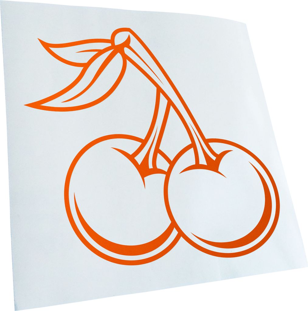 hauptsachebeklebt Kiwistar - Autoaufkleber - Kirschen Obst Comic Heckscheibe - Aufkleber für Auto Kfz Fahrrad, LKW, Truck Mofa