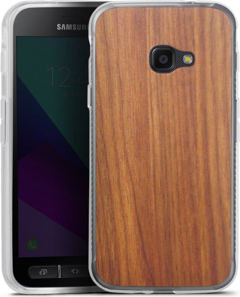 DeinDesign Handyhülle für Samsung Galaxy Xcover 4s Silikon Hülle Case Smartphone Schutzhülle Holz Holzoptik Lärche
