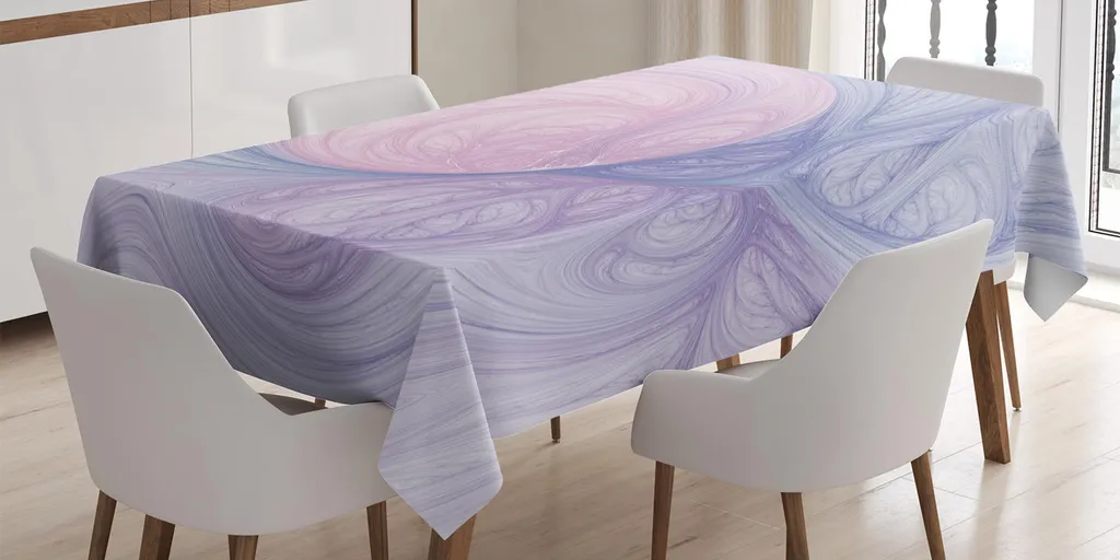 Tovaglia Decorativa ABAKUHAUS 140x240 cm Rosa Porpora per Sala