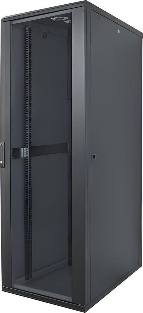 INTELLINET 48,3cm 19Zoll Netzwerkschrank 42 HE HxBxT 2033x600x800mm Schutzklasse IP20 unmontiert schwarz
