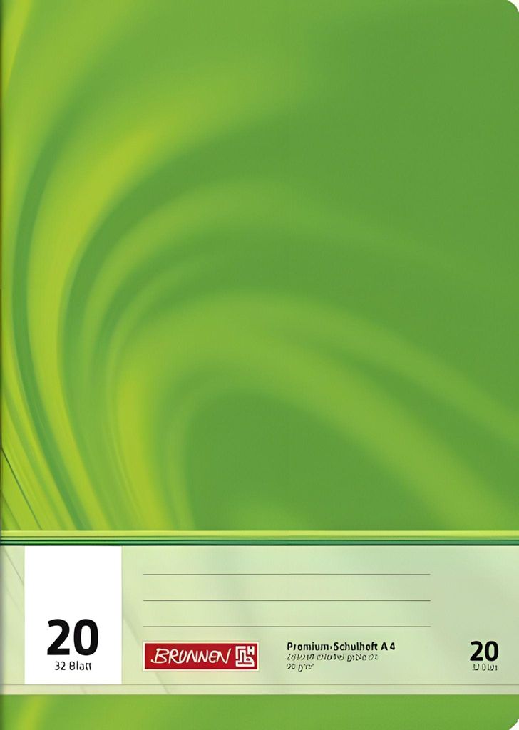 BRUNNEN 104442002 Cahier scolaire Vivendi A4 non ligné, Image du produit 