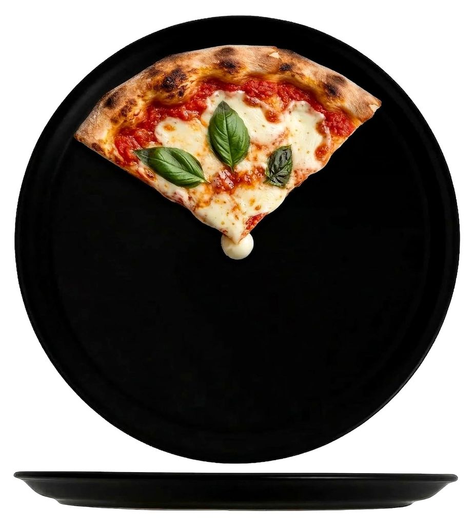Cookinglife Pizzateller Schwarz ø 30 cm - 4 Stück