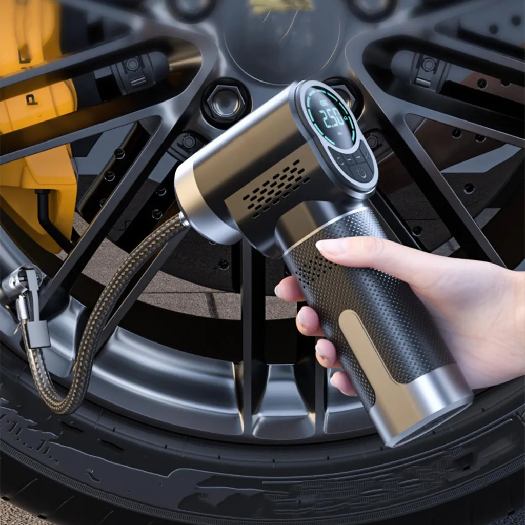 Solution anti-crevaison : Gonfleur de pneus portable arrêt auto LCD