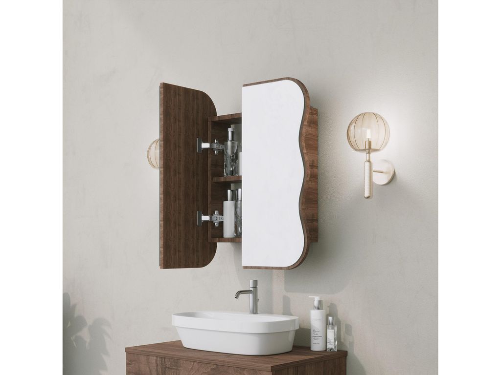 Skye Decor, Day Dream - Walnut, Badezimmerschrank, Produktbild 2