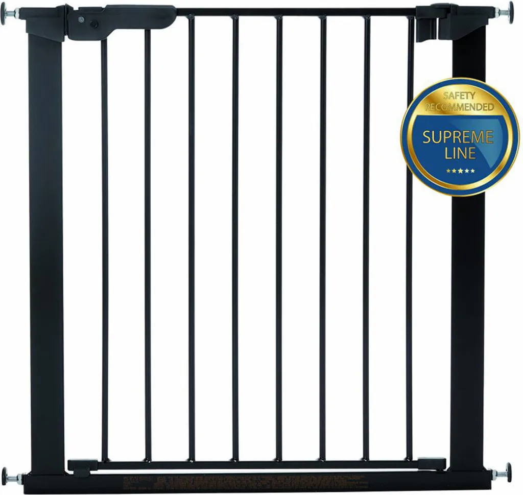 Barrière BabyDan Asta Noire 73,5-79,6 cm Fixation Pression sans Trou