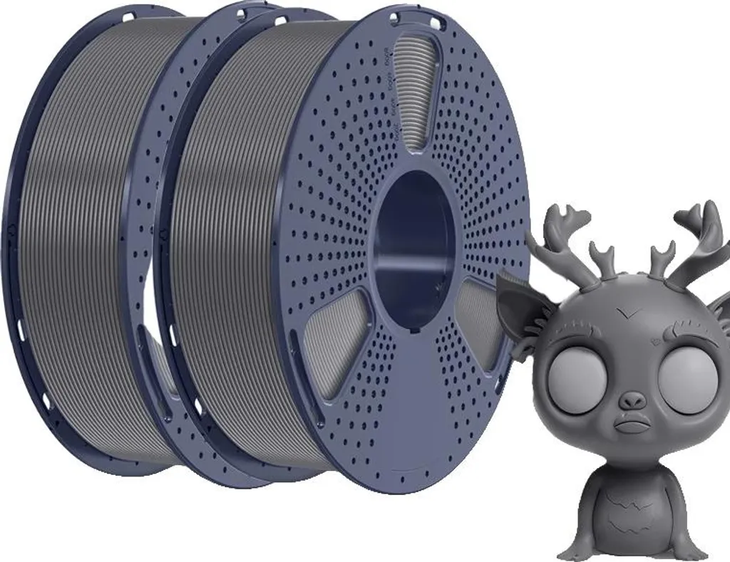 Filament PLA Plus 1.75mm Gris 1kg Haute Ténacité pour Impression 3D Pro