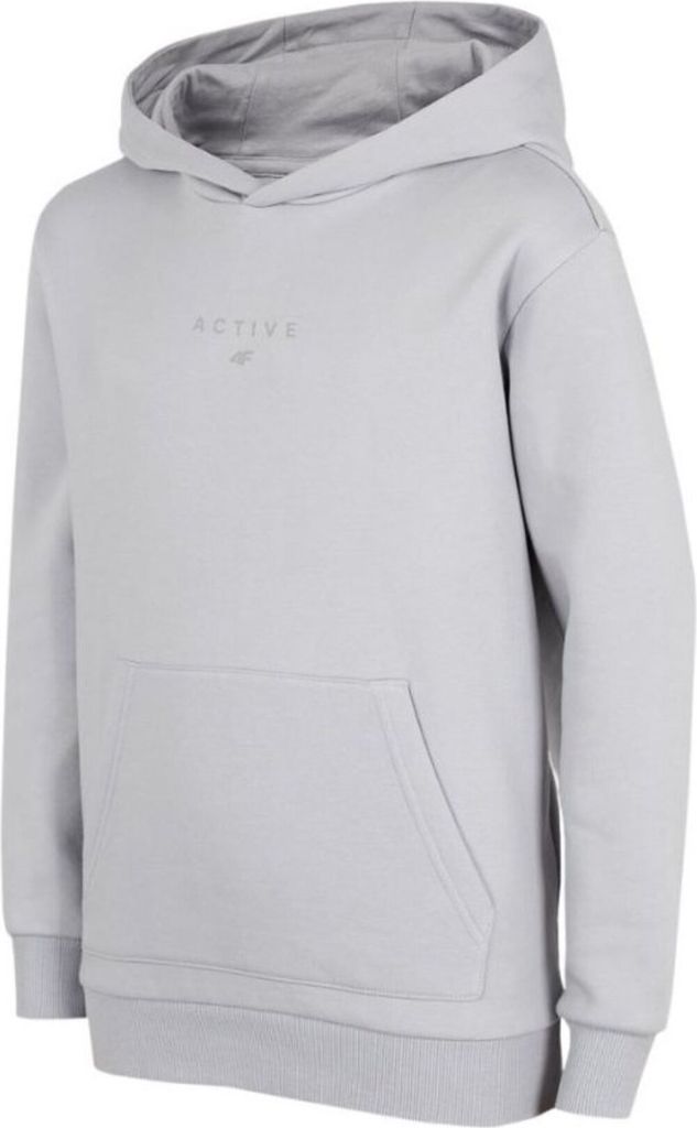 4F Mädchen Hoodie HJZ22 JBLD003, Hellgrau, Größe 128