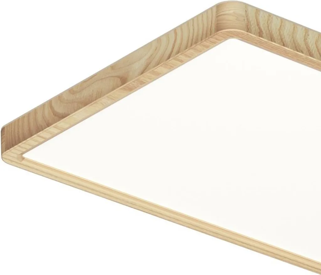 Plafonnier LED IP44 bois couleur variable 36W rectangulaire OLBIS - 2